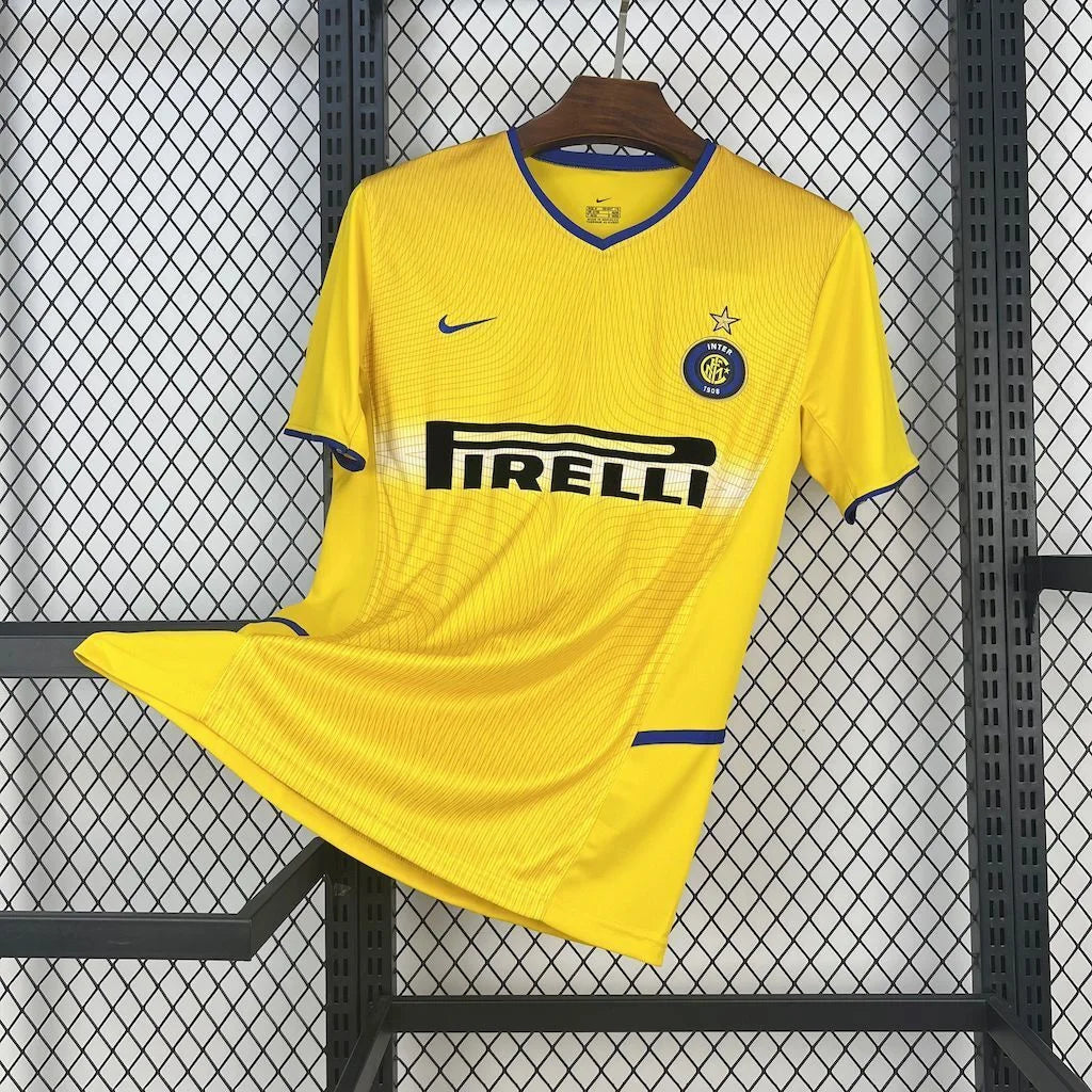 Maillot Inter Milan Rétro Jaune 2002/03